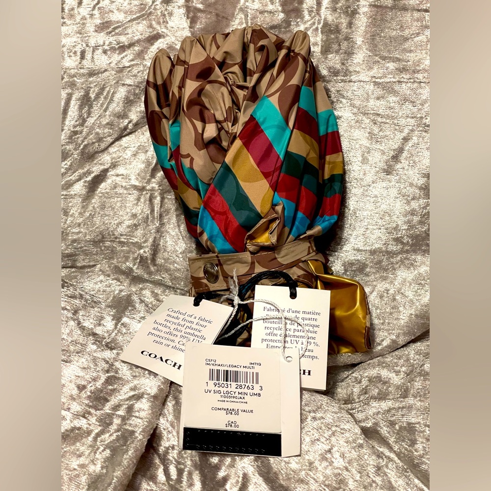 Coach umbrella NWT